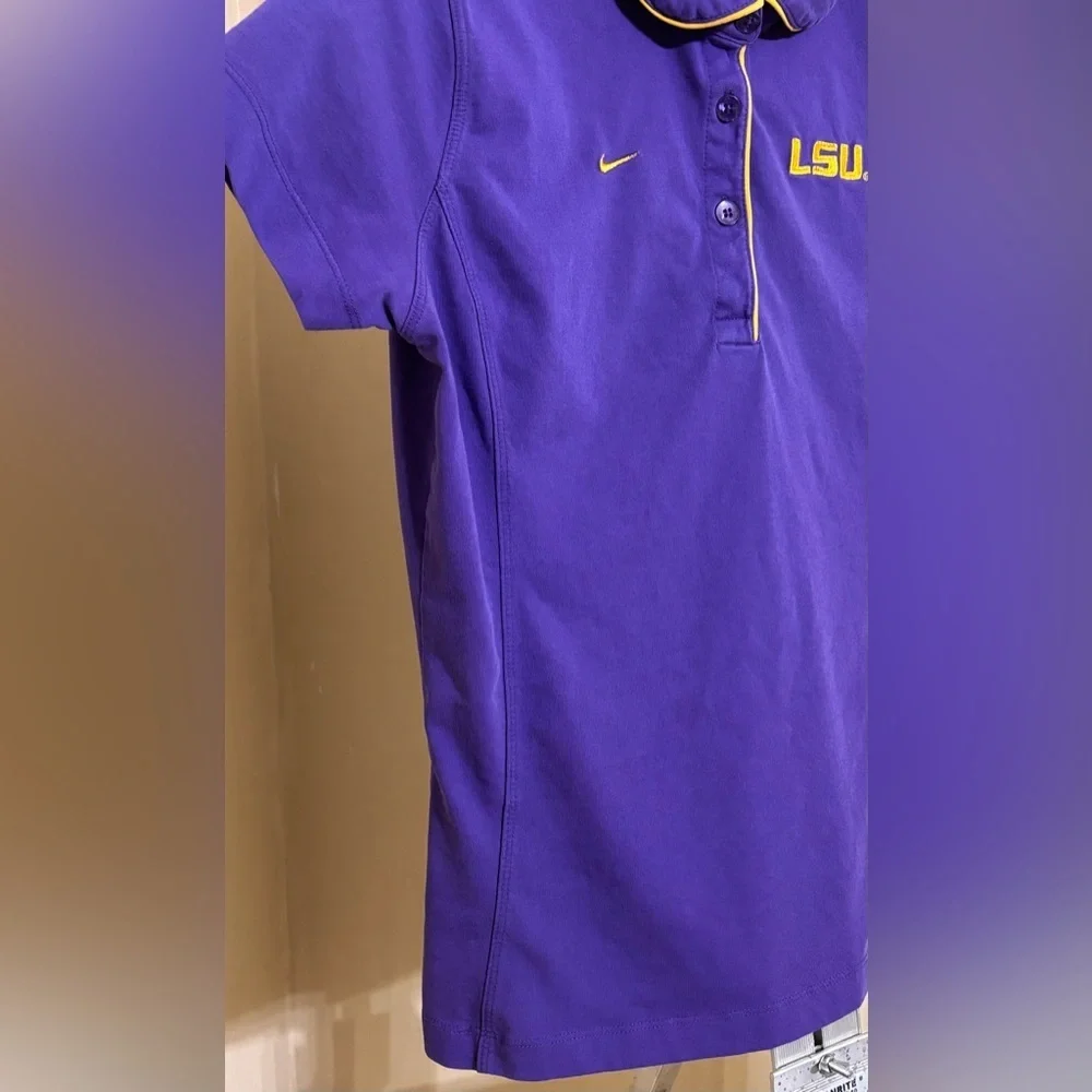 Nike Purple LSU Polo Shirt Sz Small